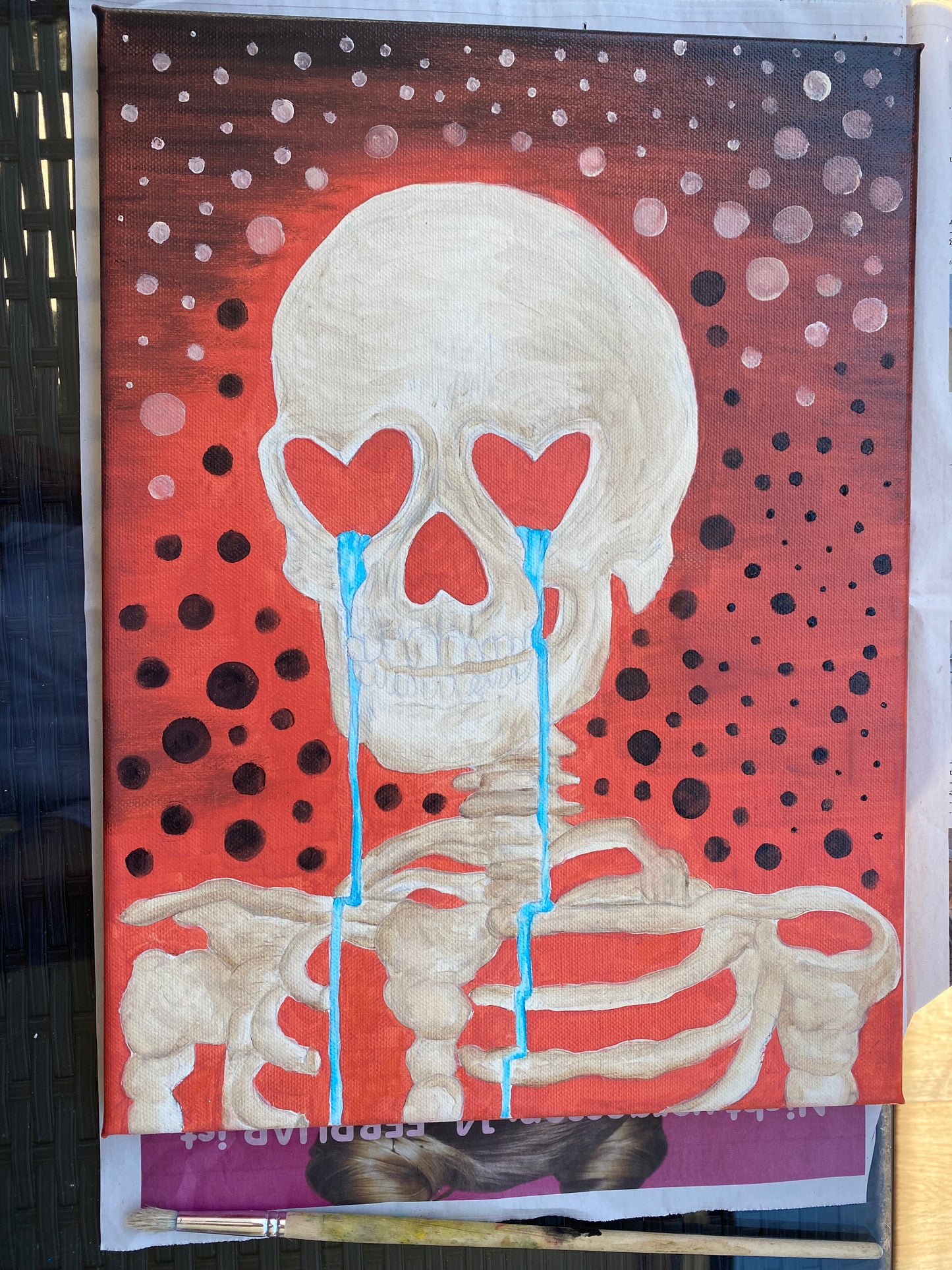 Oil Painting on Canvas "Skullove"