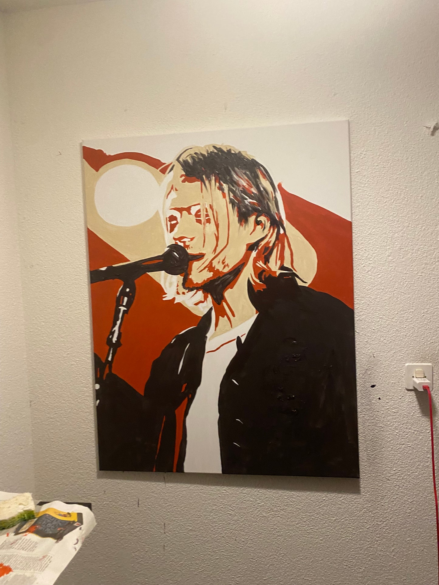 Acrylic Painting on Canvas "KURT COBAIN"