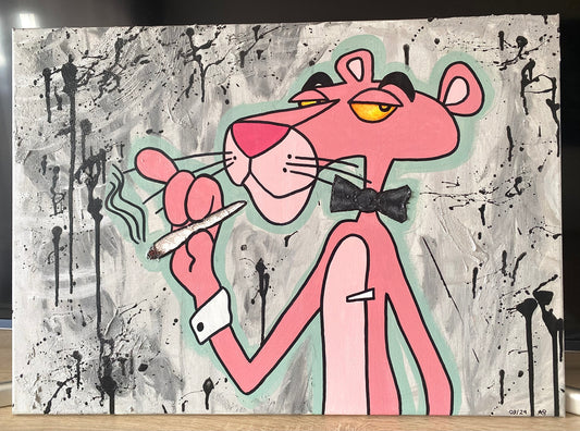Acrylic Painting on Canvas "HI PANTHER"