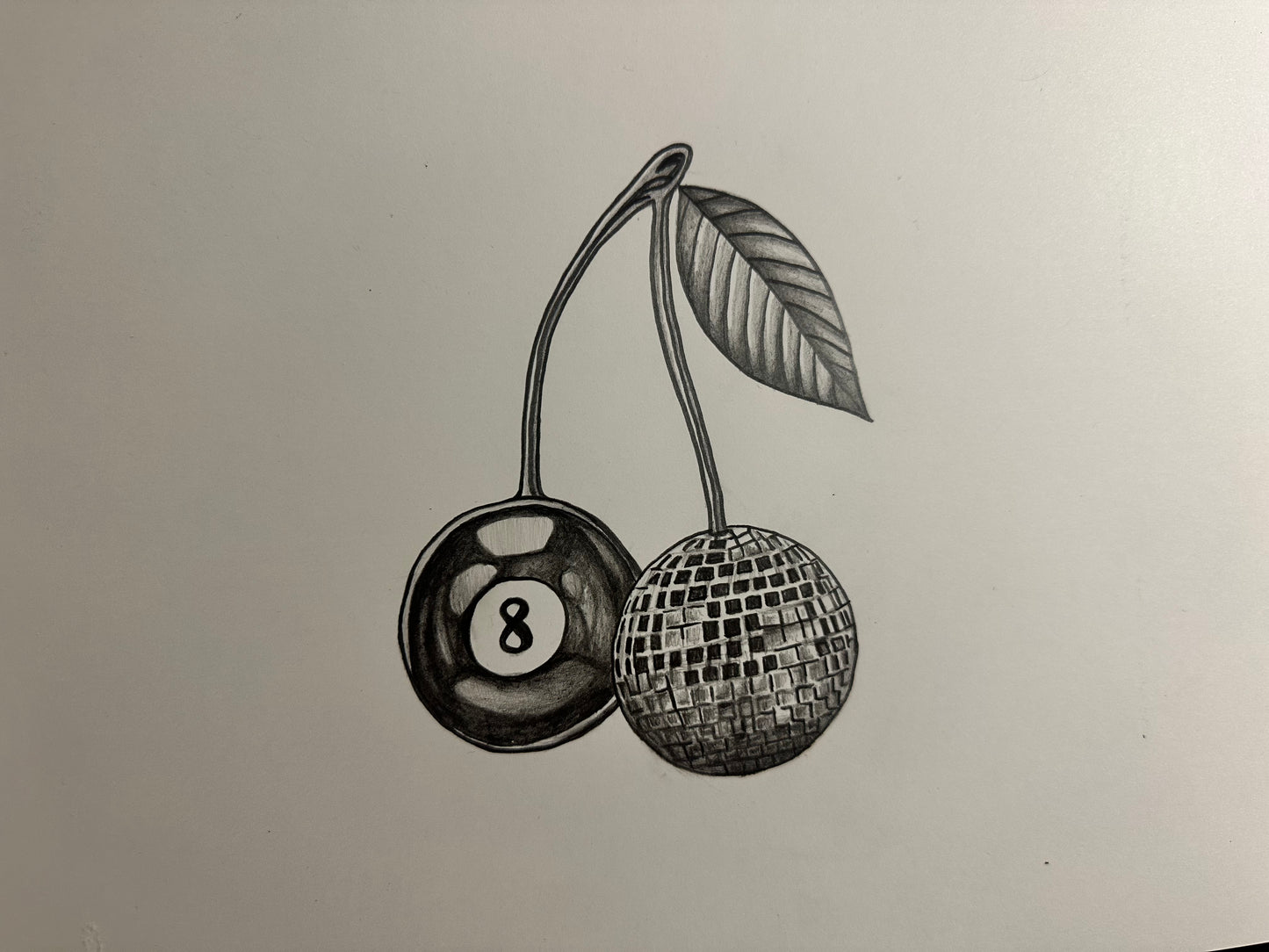 Pencil drawing “8 Ball“