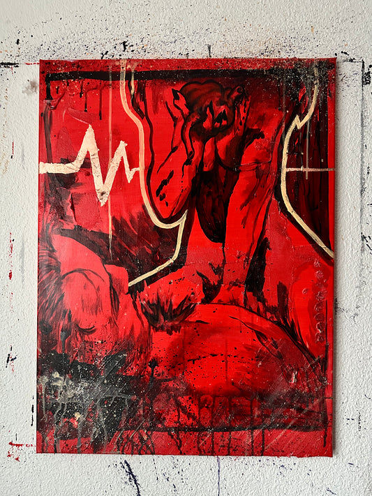 Acrylic Painting on Canvas "FEMME FATALE"
