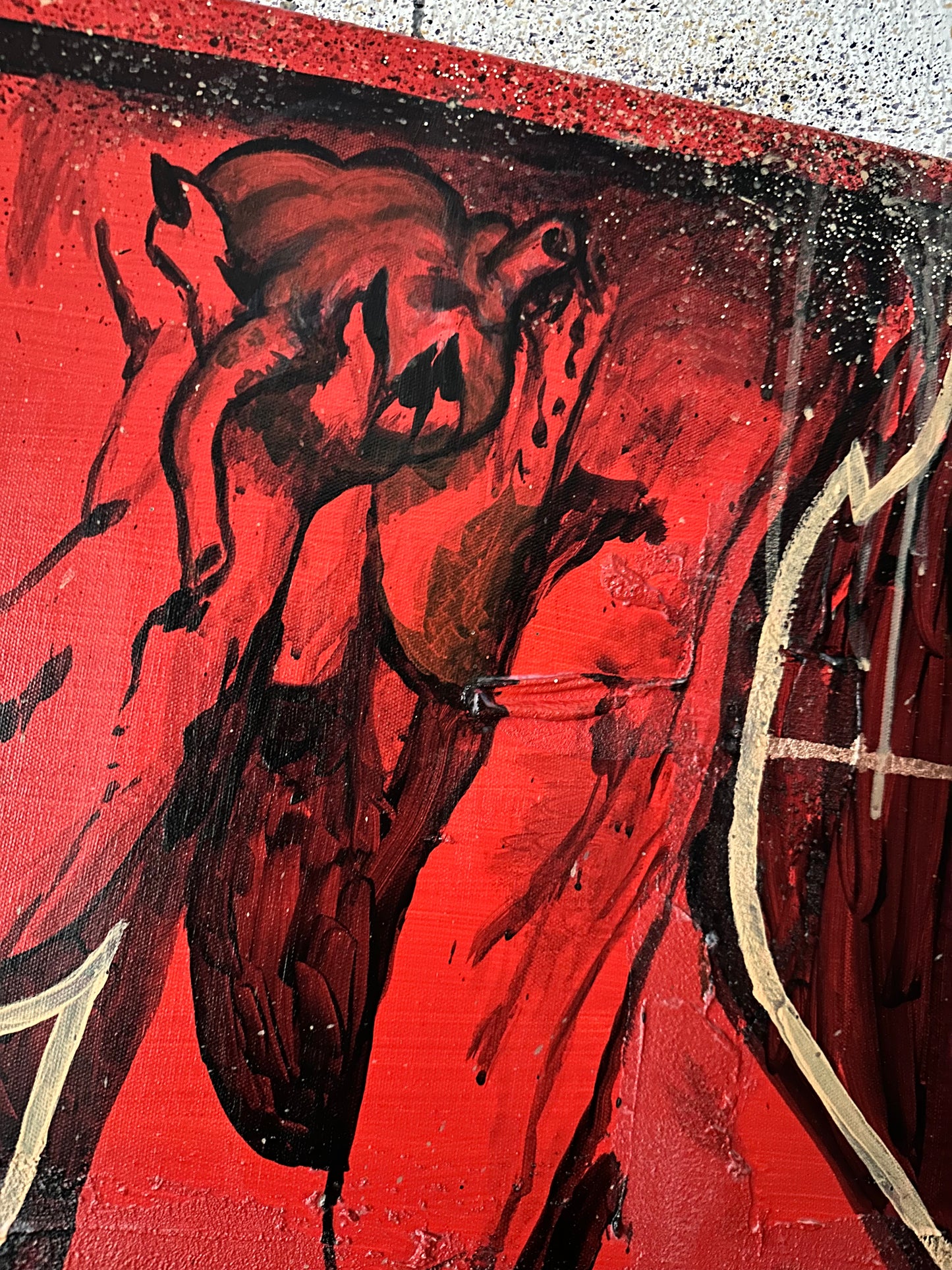 Acrylic Painting on Canvas "FEMME FATALE"
