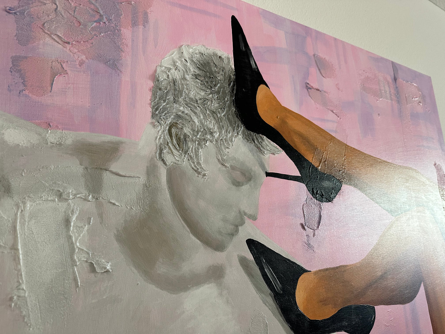 Acrylic Painting on Canvas "GREEK KISS’"