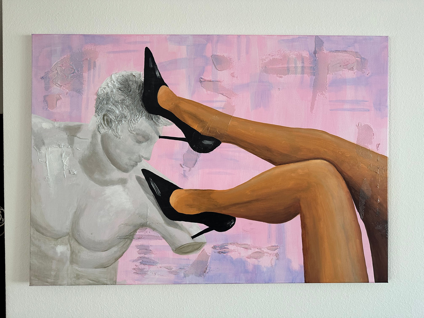 Acrylic Painting on Canvas "GREEK KISS’"