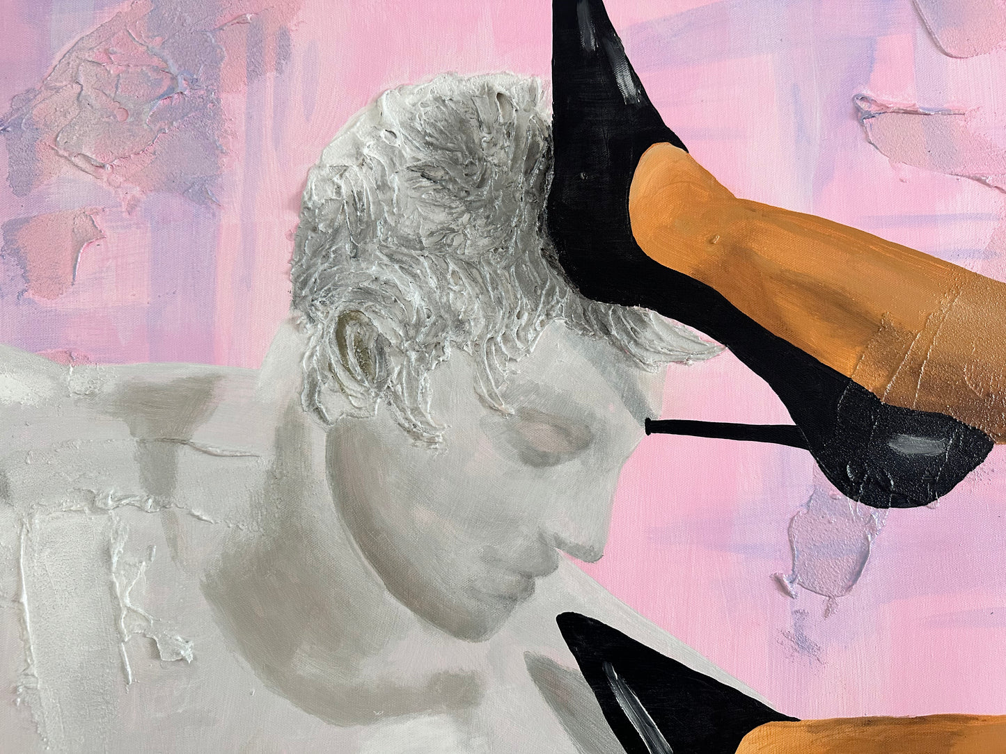 Acrylic Painting on Canvas "GREEK KISS’"