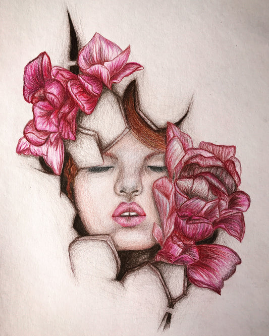 Colored pencil drawing „Fairy Nola“