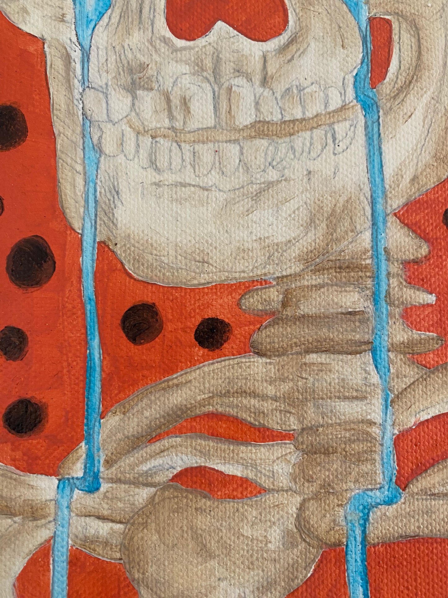 Oil Painting on Canvas "Skullove"