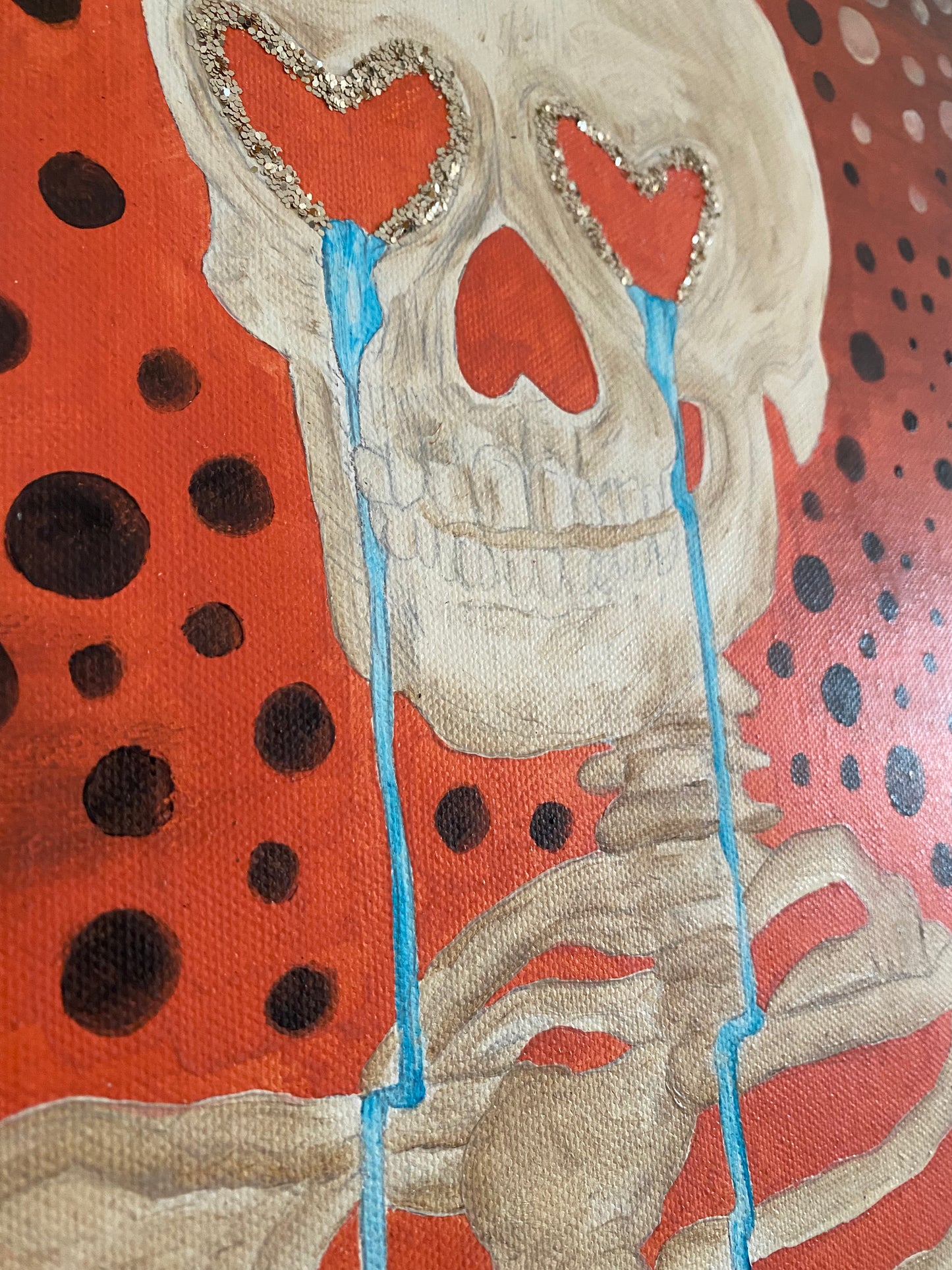 Oil Painting on Canvas "Skullove"