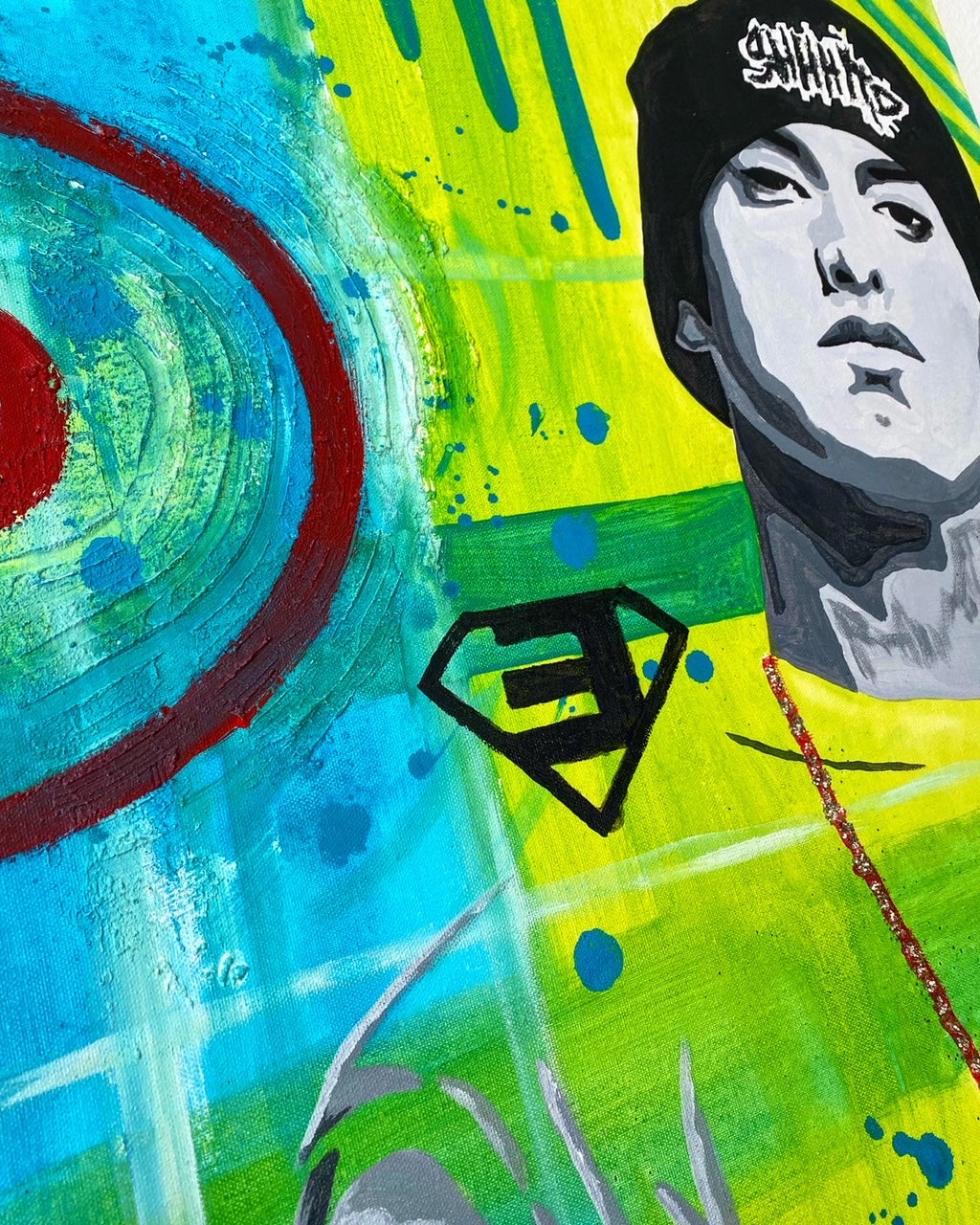Acrylic Painting on Canvas "EMINEM"