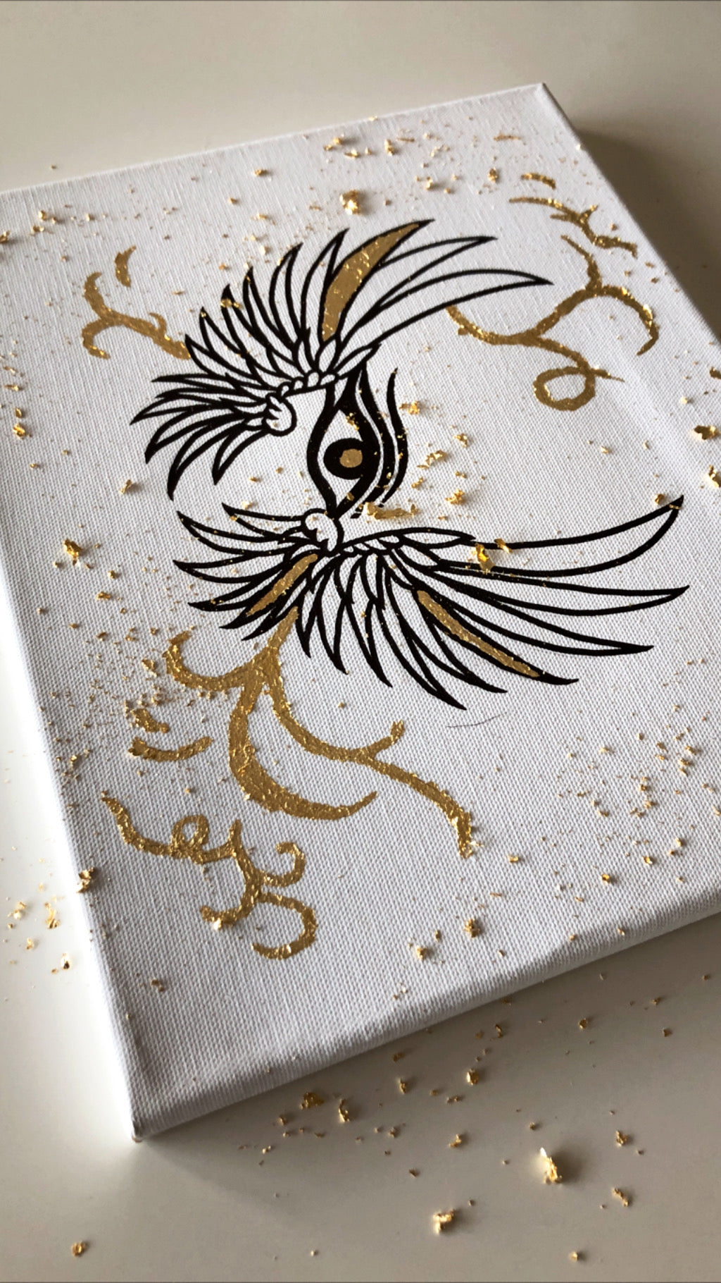 Painting on Canvas "Angel Eyes"