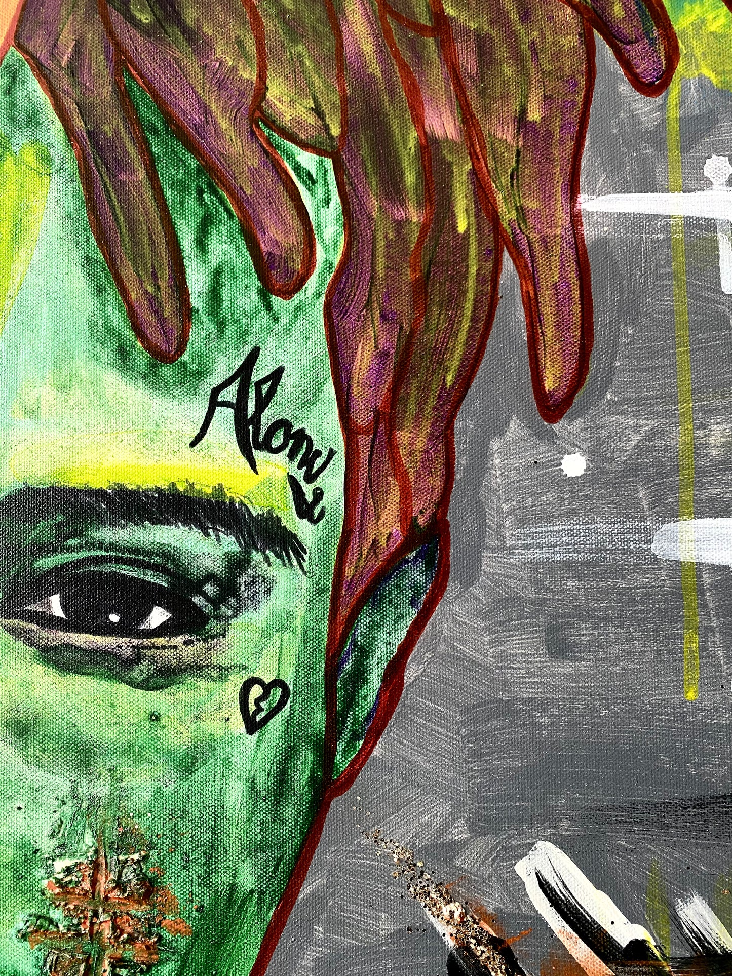 Acrylic Painting on Canvas "XXXTENTACION"