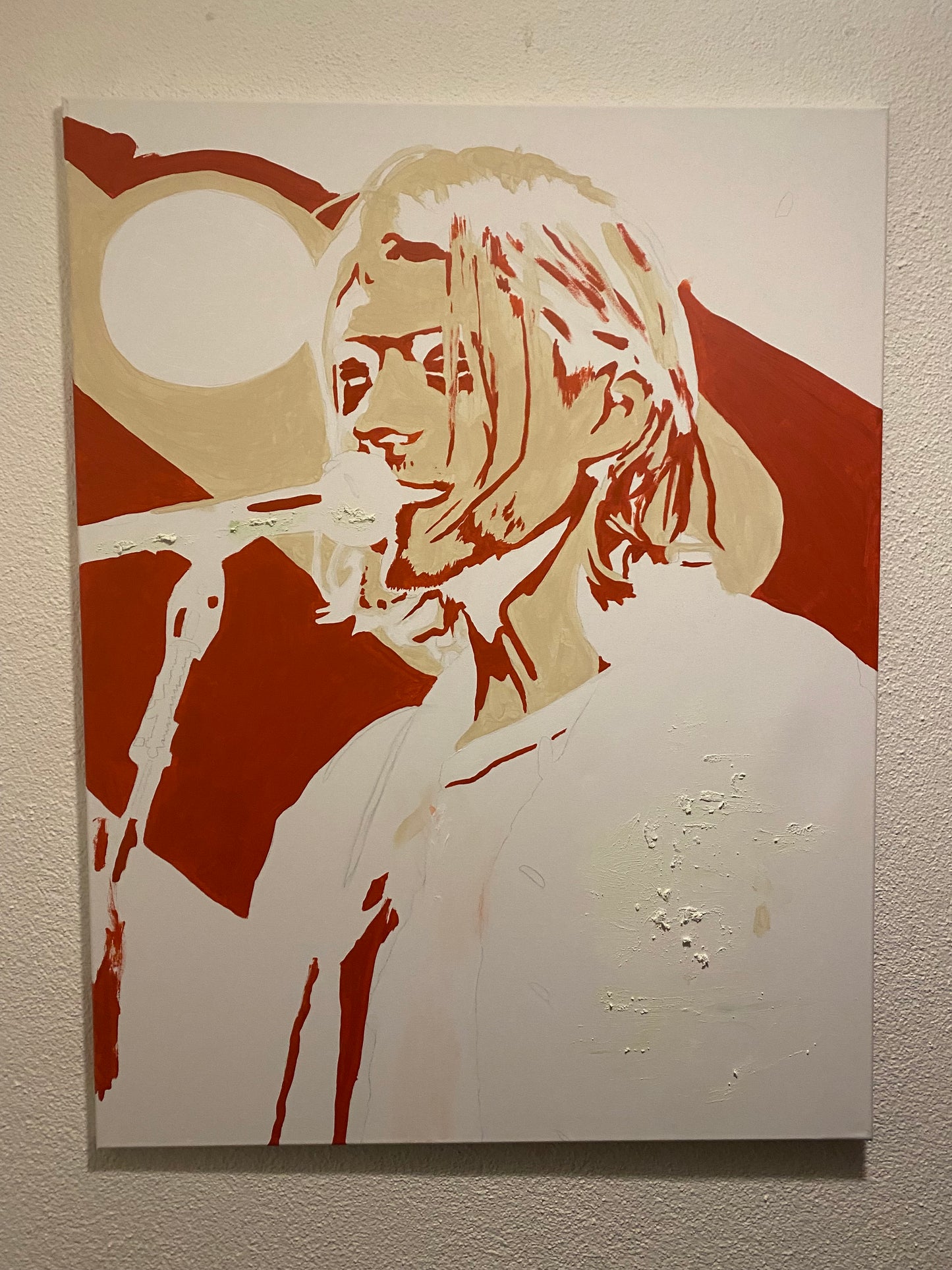 Acrylic Painting on Canvas "KURT COBAIN"