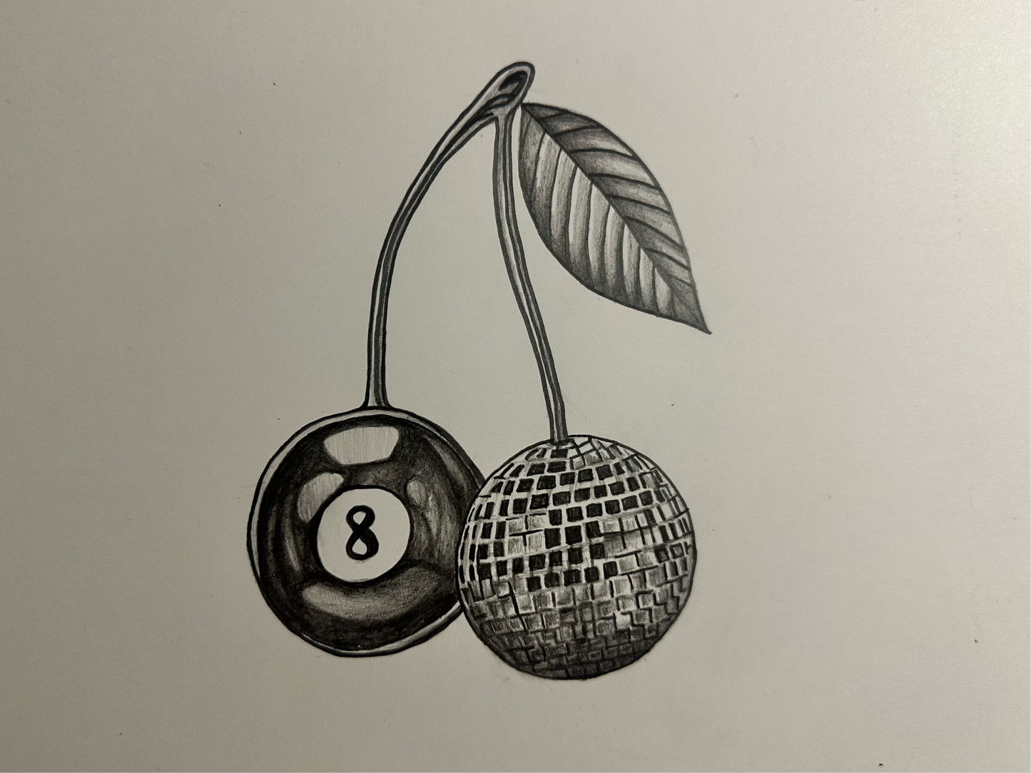 Pencil drawing “8 Ball“