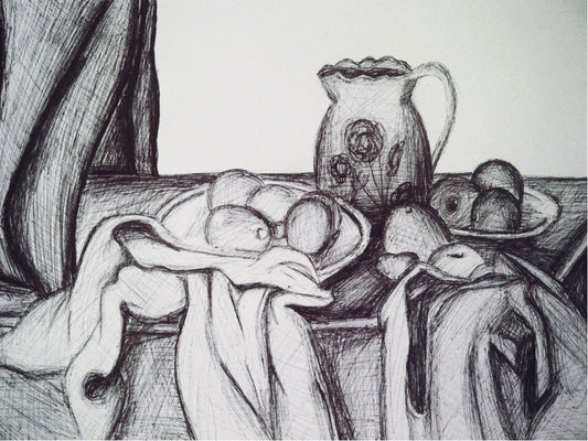 Pen drawing „Still Life“