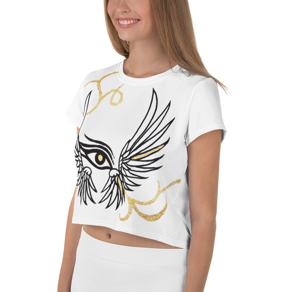 WEAR - Crop T-Shirt "Angel Eyes"