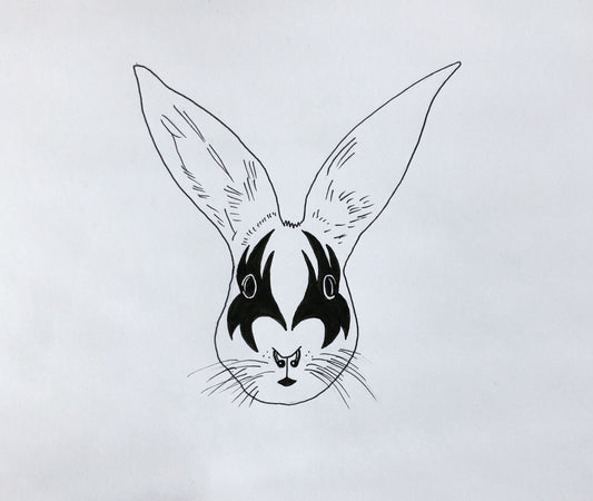 Pen drawing „Bad Bunny“