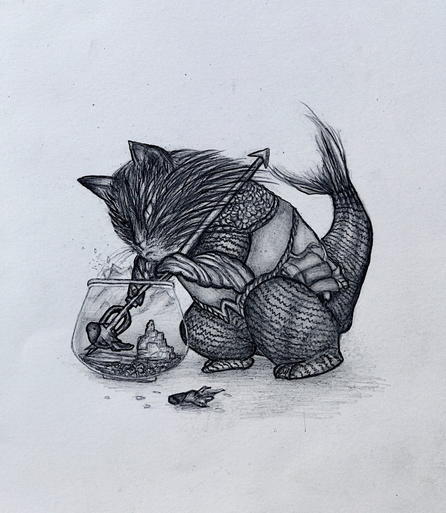 Pencil drawing „Catfish“