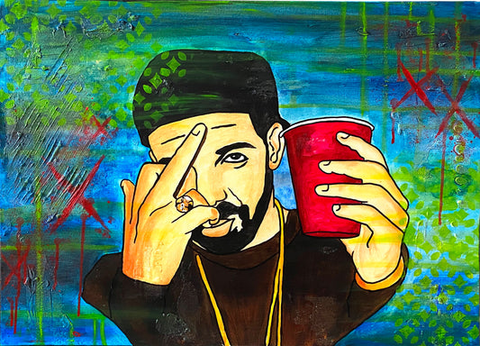 Acrylic Painting on Canvas "DRAKE"