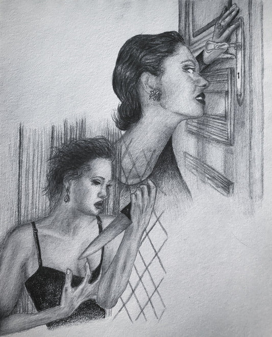 Pencil drawing „Good Girl Gone Bad“