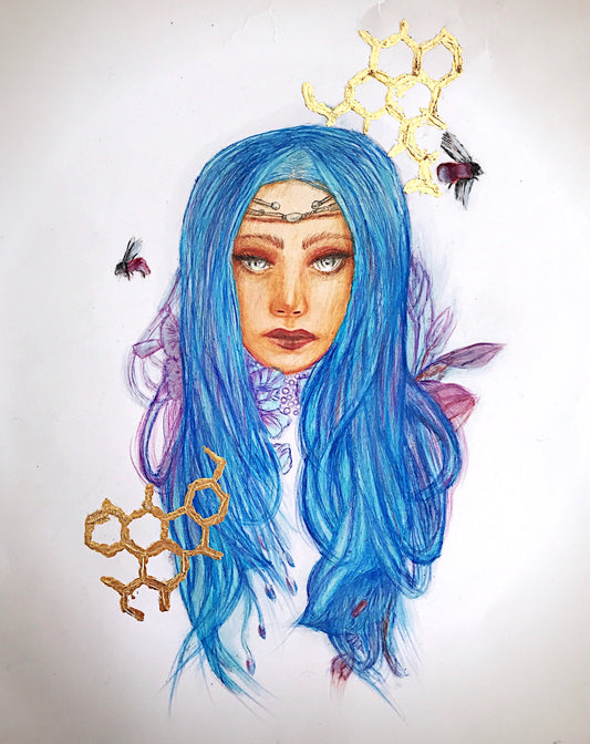 Colored pencil drawing „Fairy Bena“