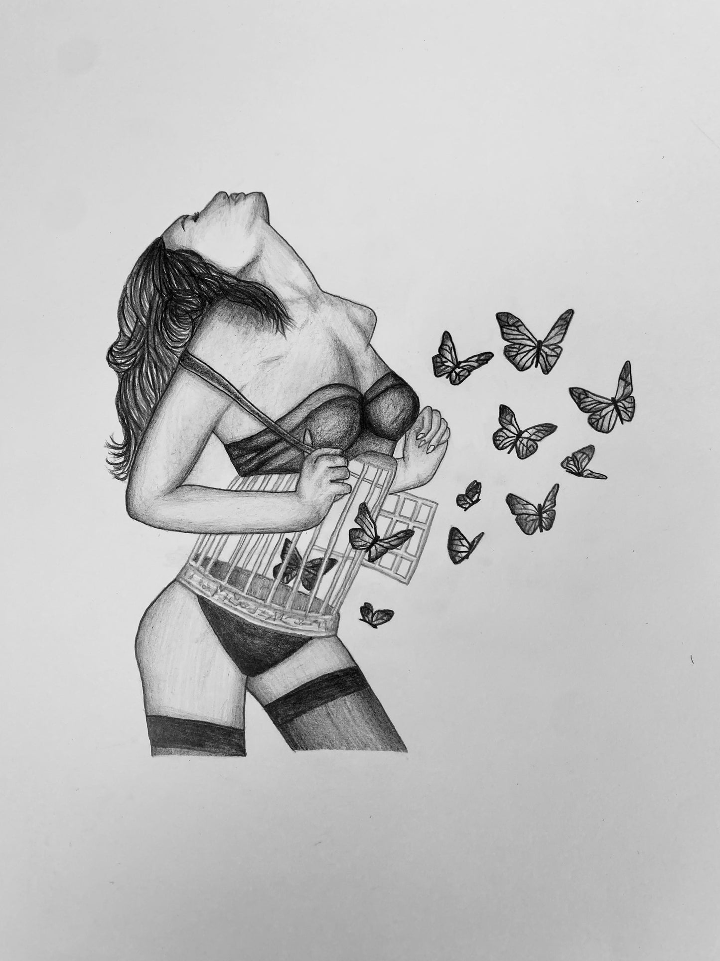 Pencil drawing „Hearts wild Creatures“