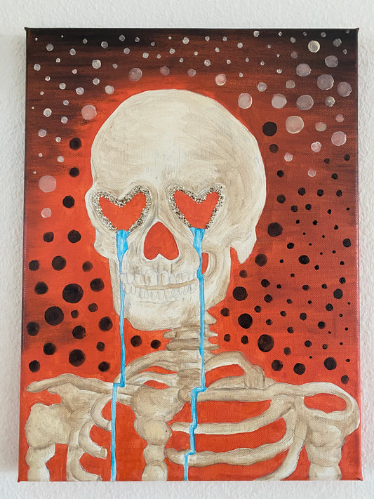 Oil Painting on Canvas "Skullove"