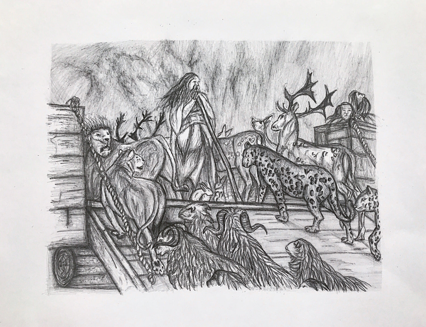 Pencil drawing „Noah's Ark"