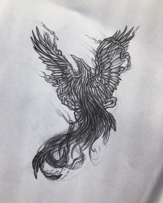 Pencil drawing „Phoenix“