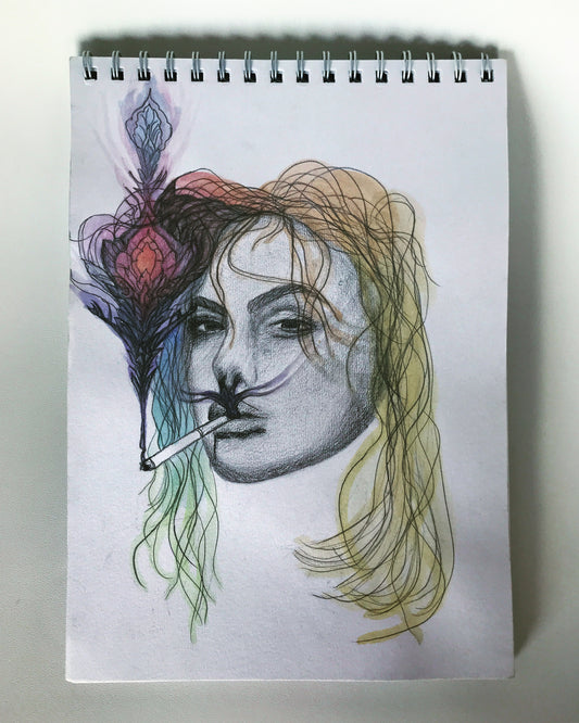 Colored pencil drawing „Poison“