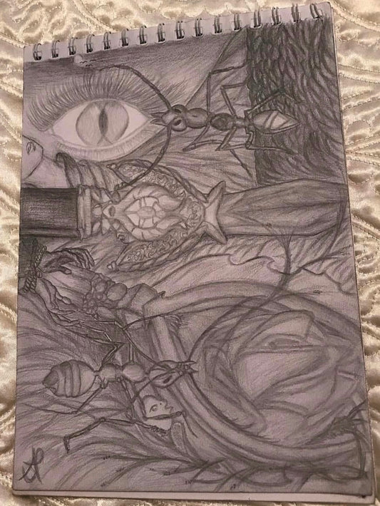 Pencil drawing „Yin Yang Principle“