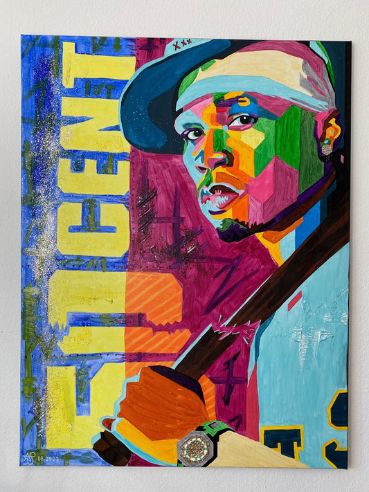 Acrylic Painting on Canvas "50 CENT"