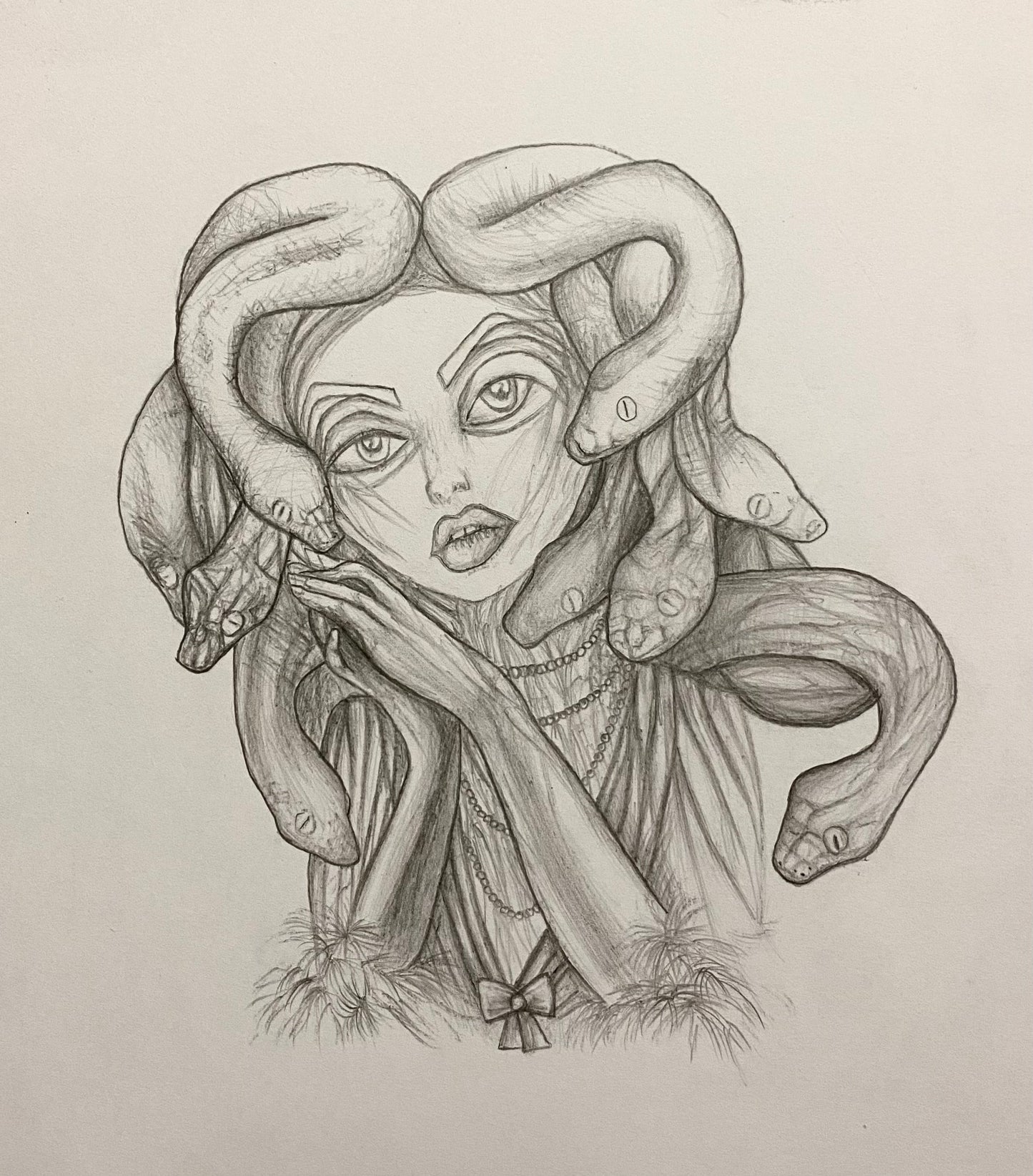 Pencil drawing „Medusa“