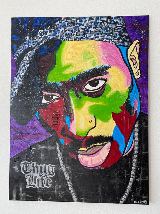 Acrylic Painting on Canvas "TUPAC"