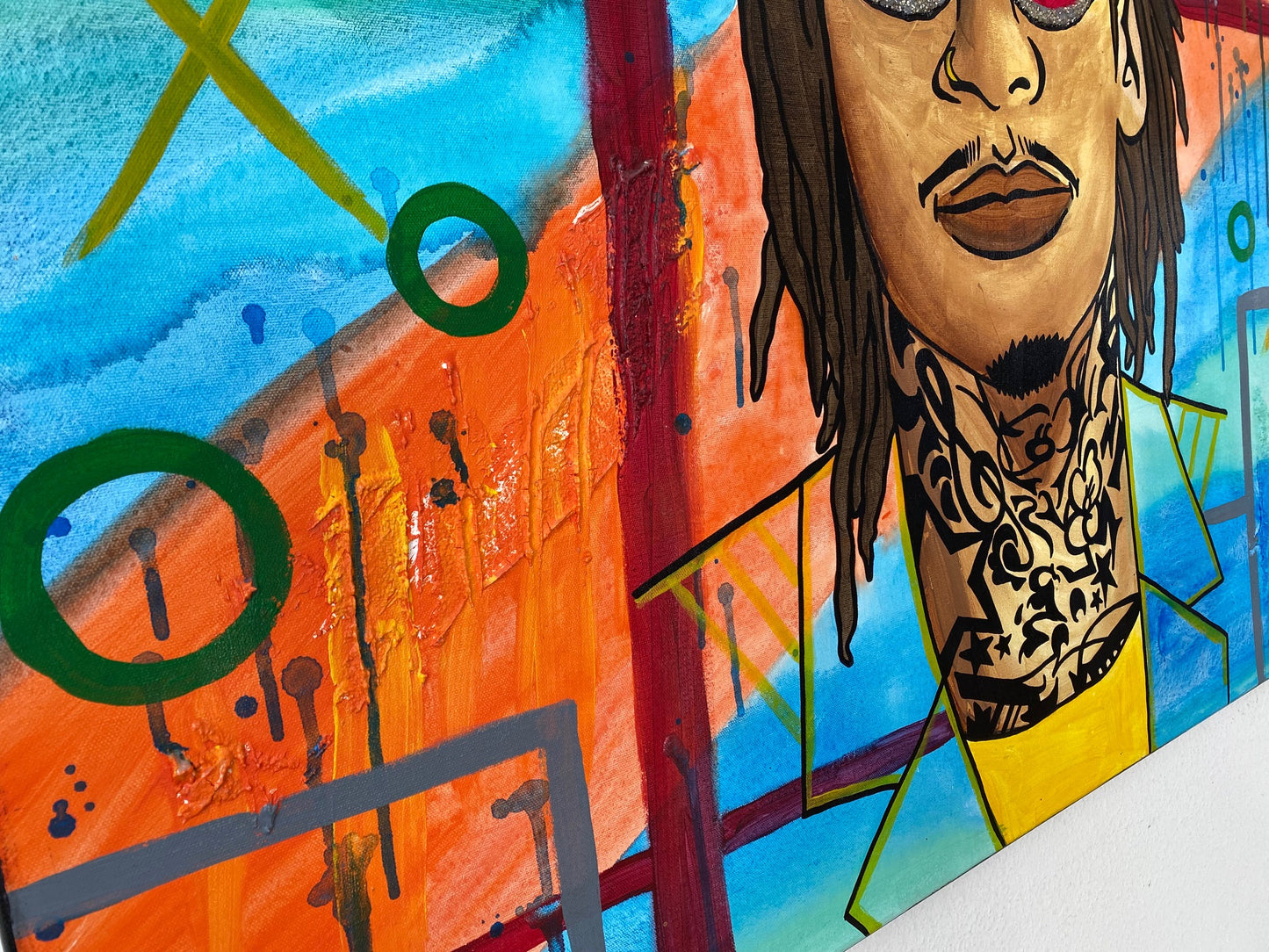 Acrylic Painting on Canvas "WIZ KHALIFA"