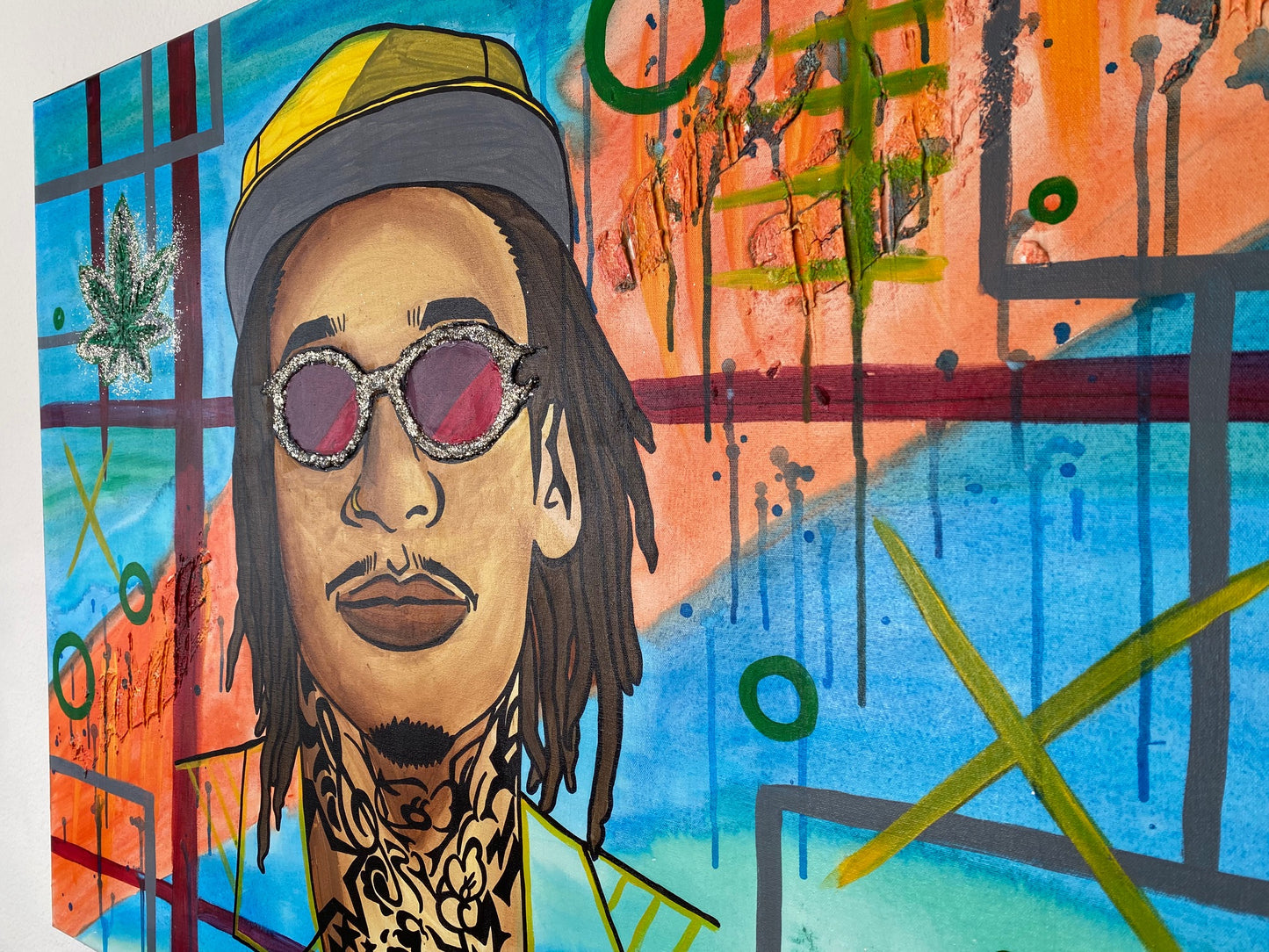 Acrylic Painting on Canvas "WIZ KHALIFA"