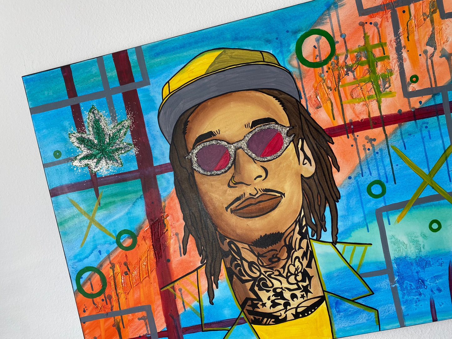 Acrylic Painting on Canvas "WIZ KHALIFA"